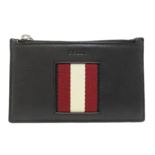 Pre-owned Leather wallets Bally Pre-owned , Black , Dames