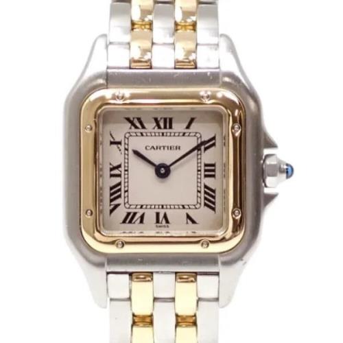 Pre-owned Stainless Steel watches Cartier Vintage , Yellow , Dames