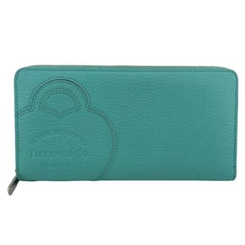 Pre-owned Leather wallets Tiffany & Co. Pre-owned , Blue , Dames