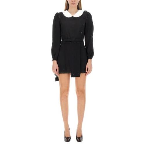 Veelzijdige Wollen Jurk Maison Margiela , Black , Dames