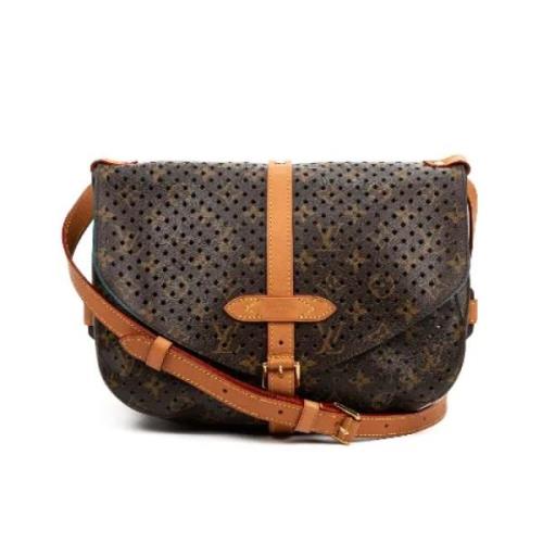 Pre-owned Coated canvas shoulder-bags Louis Vuitton Vintage , Brown , ...