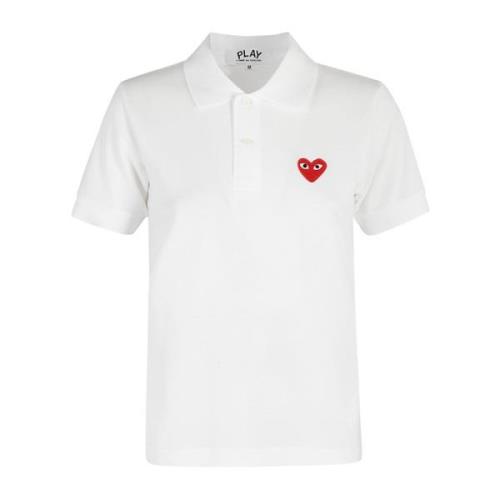 Klassieke Polo Shirt voor Mannen Comme des Garçons Play , White , Dame...