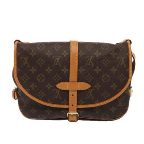 Pre-owned Canvas louis-vuitton-bags Louis Vuitton Vintage , Brown , Da...