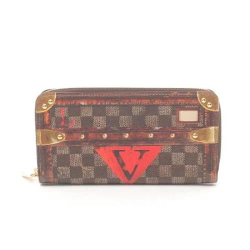 Pre-owned Canvas wallets Louis Vuitton Vintage , Brown , Dames