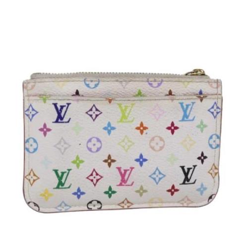 Pre-owned Canvas wallets Louis Vuitton Vintage , White , Dames