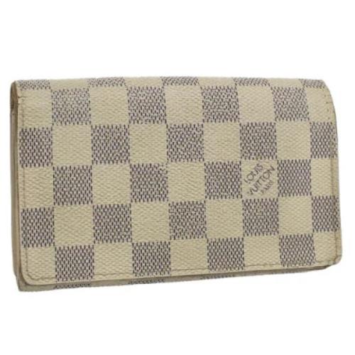 Pre-owned Canvas wallets Louis Vuitton Vintage , Beige , Dames