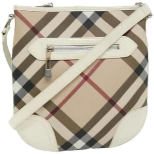 Pre-owned Canvas shoulder-bags Burberry Vintage , Beige , Dames