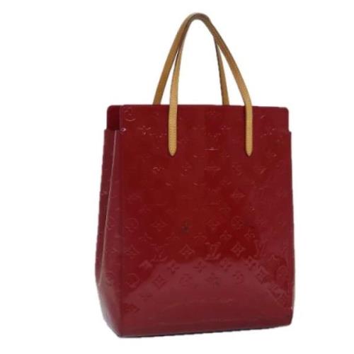 Pre-owned Leather handbags Louis Vuitton Vintage , Red , Dames