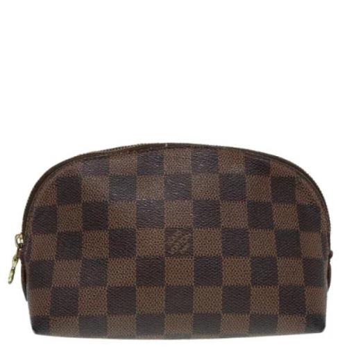 Pre-owned Canvas clutches Louis Vuitton Vintage , Brown , Dames