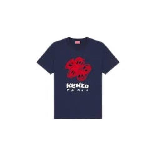 Casual Katoenen T-shirt Kenzo , Blue , Dames