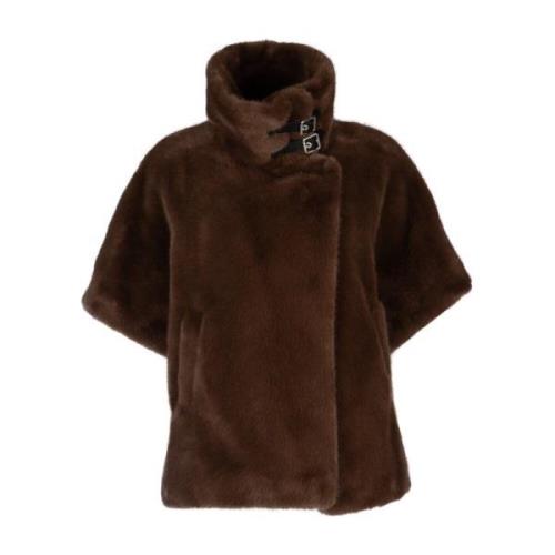 Stijlvolle Winterjas Pinko , Brown , Dames