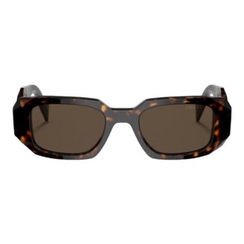 Bruine Schildpadvierkante Zonnebril Prada , Brown , Dames