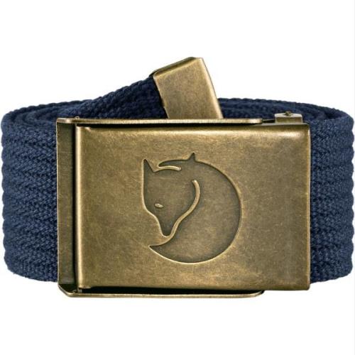 Canvas Riem met Vintage Metalen Gesp Fjällräven , Blue , Heren