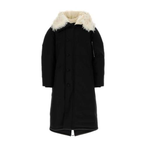 Stijlvolle Zwarte Polyester Donsjas Jil Sander , Black , Heren