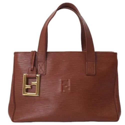 Pre-owned Leather fendi-bags Fendi Vintage , Brown , Dames