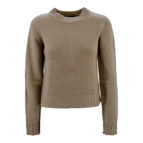 Kasjmier Crew-neck Sweater Beige Max Mara Weekend , Beige , Dames