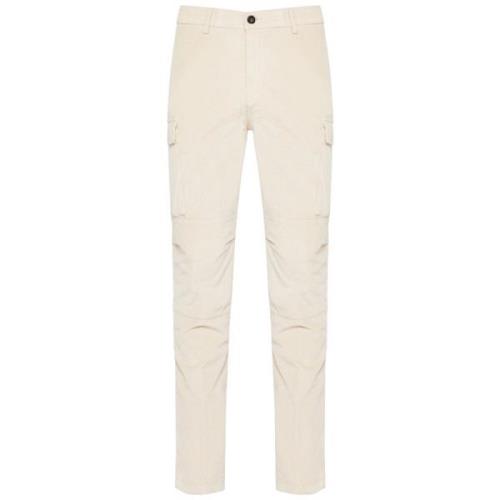 Cargo broek met zij- en achterzakken Eleventy , Beige , Heren