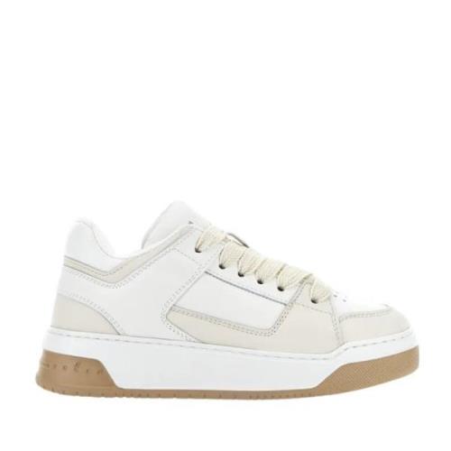 Witte Leren Sneakers met Memory Foam Hogan , White , Dames