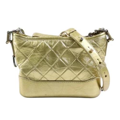 Pre-owned Metal shoulder-bags Chanel Vintage , Yellow , Dames