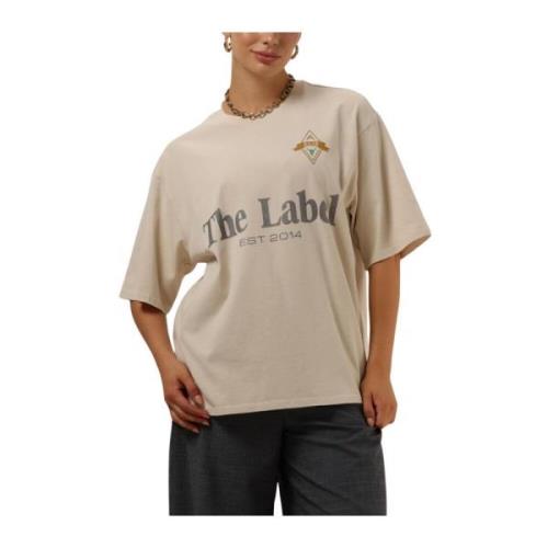 Gebreid Thel Label T-shirt Alix The Label , Beige , Dames