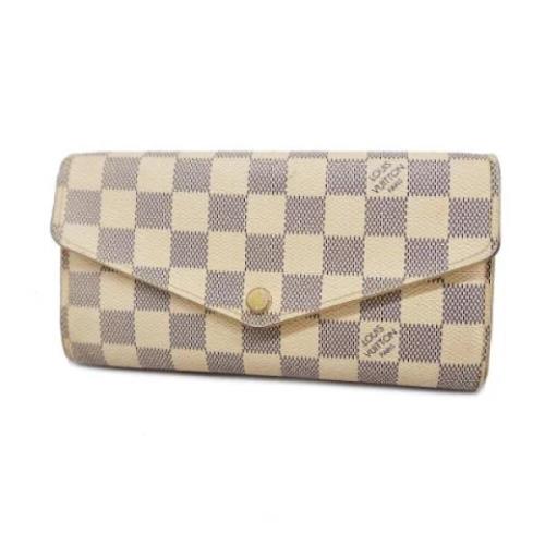 Pre-owned Fabric wallets Louis Vuitton Vintage , White , Dames