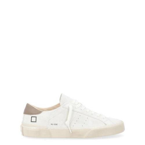 Witte Suède Lage Hill Sneakers D.a.t.e. , White , Heren