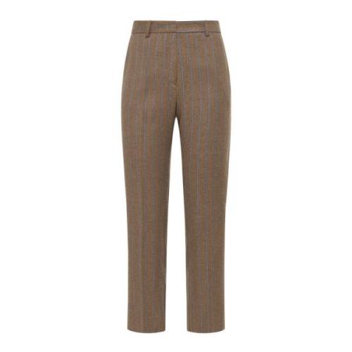 Gestreepte Broek Maliparmi , Gray , Dames