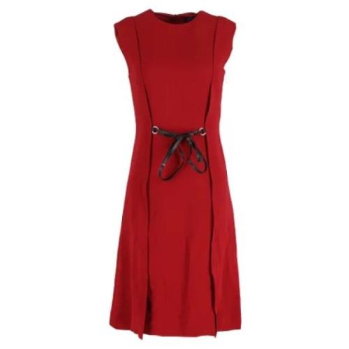 Pre-owned Acetate dresses Louis Vuitton Vintage , Red , Dames