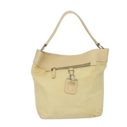 Pre-owned Leather prada-bags Prada Vintage , Beige , Dames