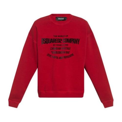 Hoodie Dsquared2 , Red , Heren