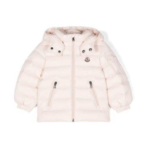 Roze Gewatteerde Gewatteerde Kinderjas Moncler , Pink , Dames