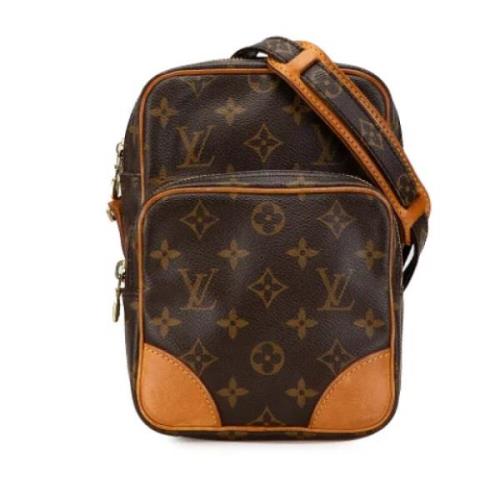 Pre-owned Canvas shoulder-bags Louis Vuitton Vintage , Brown , Dames