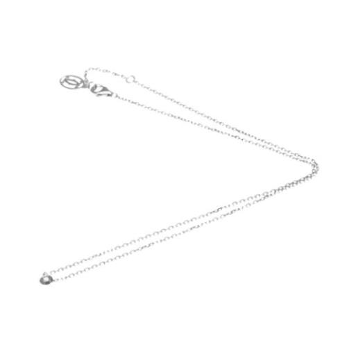 Pre-owned White Gold necklaces Cartier Vintage , Gray , Dames