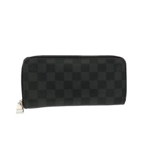 Pre-owned Canvas wallets Louis Vuitton Vintage , Black , Dames