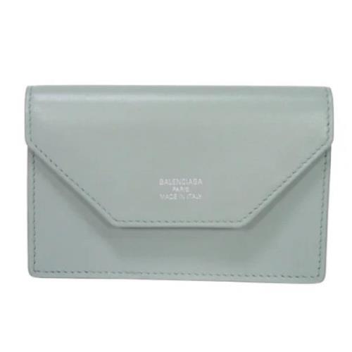 Pre-owned Leather wallets Balenciaga Vintage , Blue , Dames