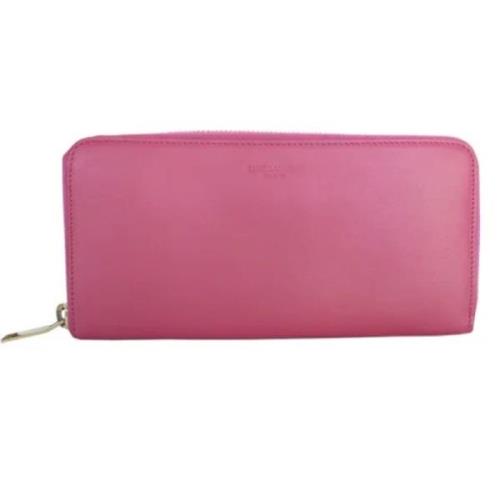 Pre-owned Leather wallets Yves Saint Laurent Vintage , Pink , Dames