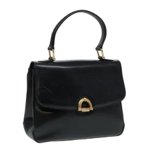 Pre-owned Leather handbags Celine Vintage , Black , Dames