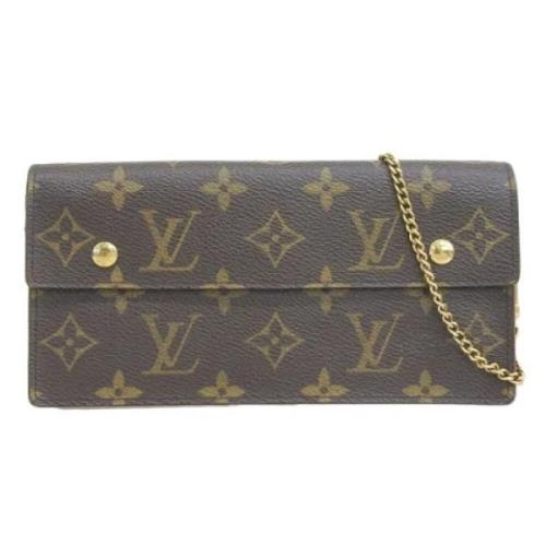 Pre-owned Canvas wallets Louis Vuitton Vintage , Brown , Dames