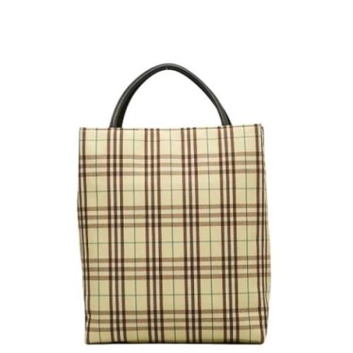 Pre-owned Canvas totes Burberry Vintage , Yellow , Dames