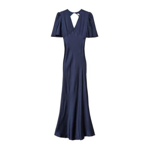 Blauwe Elegante Jurk voor Vrouwen Twinset , Blue , Dames