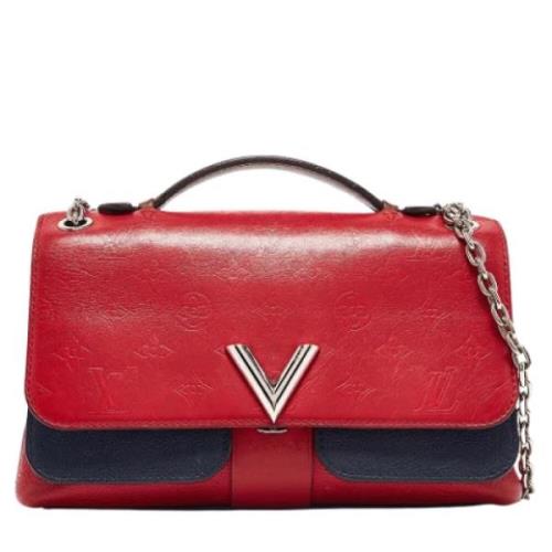 Pre-owned Leather louis-vuitton-bags Louis Vuitton Vintage , Red , Dam...