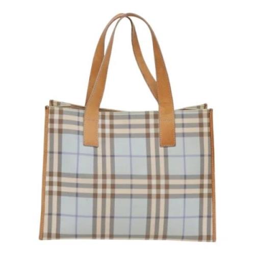 Pre-owned Canvas totes Burberry Vintage , Blue , Dames