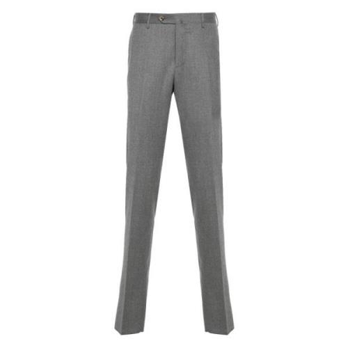 Wol Zijde Broek Zakken PT Torino , Gray , Heren