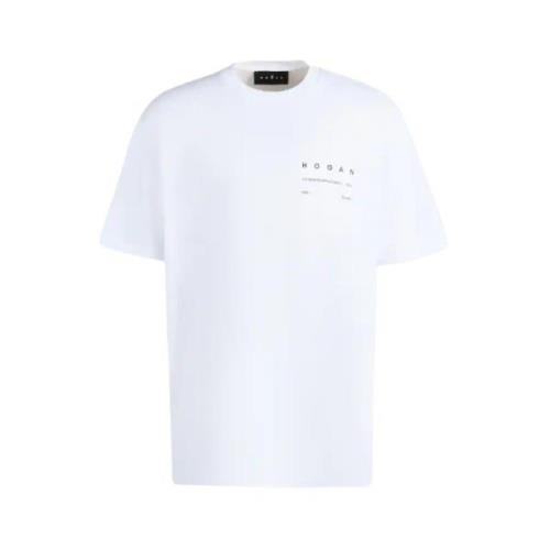 Witte T-shirt en Polo Collectie Hogan , White , Dames