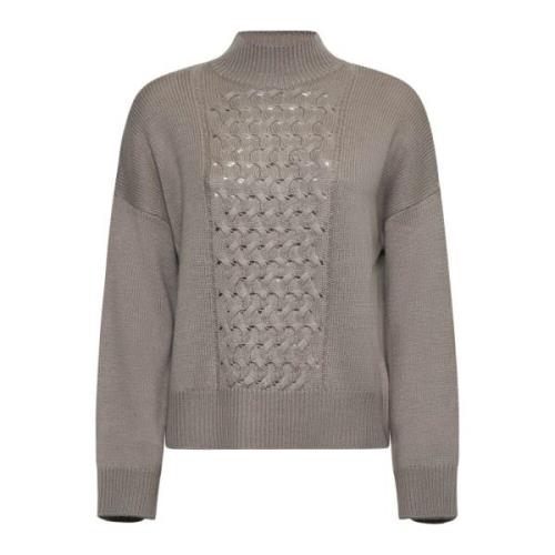 Stijlvolle Sweaters Collectie Kaos , Beige , Dames