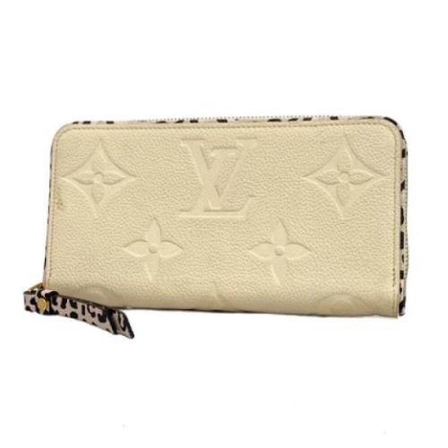 Pre-owned Fabric wallets Louis Vuitton Vintage , Beige , Dames