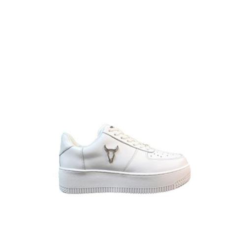 Witte Bull Head Leren Sneakers Windsor Smith , White , Dames