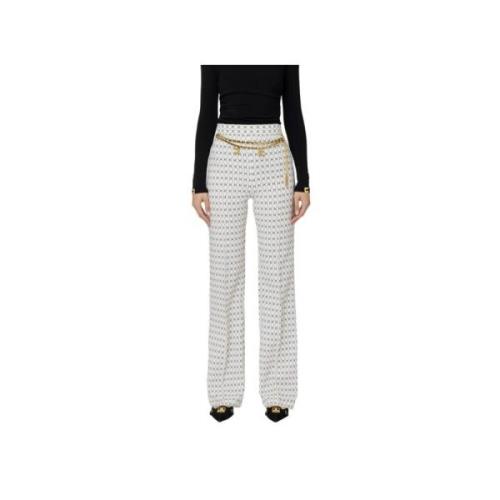 Stijlvolle Broek voor Vrouwen Elisabetta Franchi , White , Dames