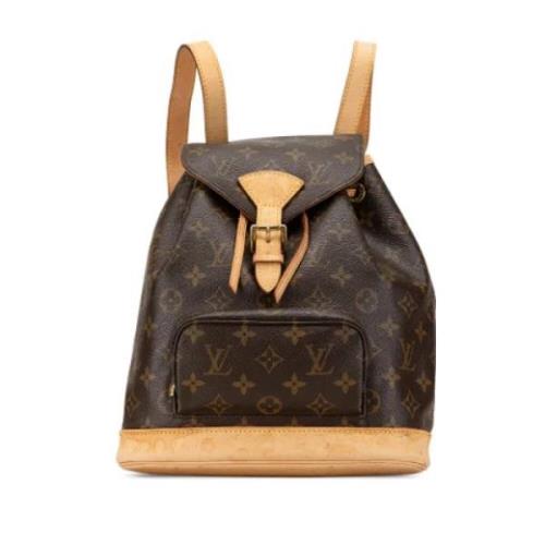 Pre-owned Canvas backpacks Louis Vuitton Vintage , Brown , Dames