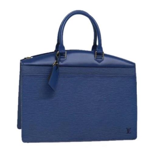 Pre-owned Leather handbags Louis Vuitton Vintage , Blue , Dames